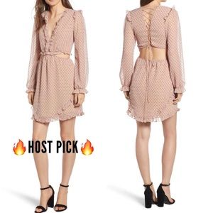 WAYF Lace-up Mini Dress - M - NWT